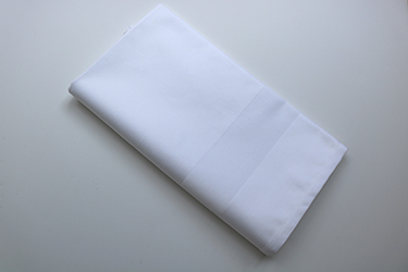 Satin Band White Napkins